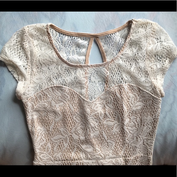 Speechless Dresses & Skirts - DONATED Speechless Small Ivory Lace Dress bridal shower